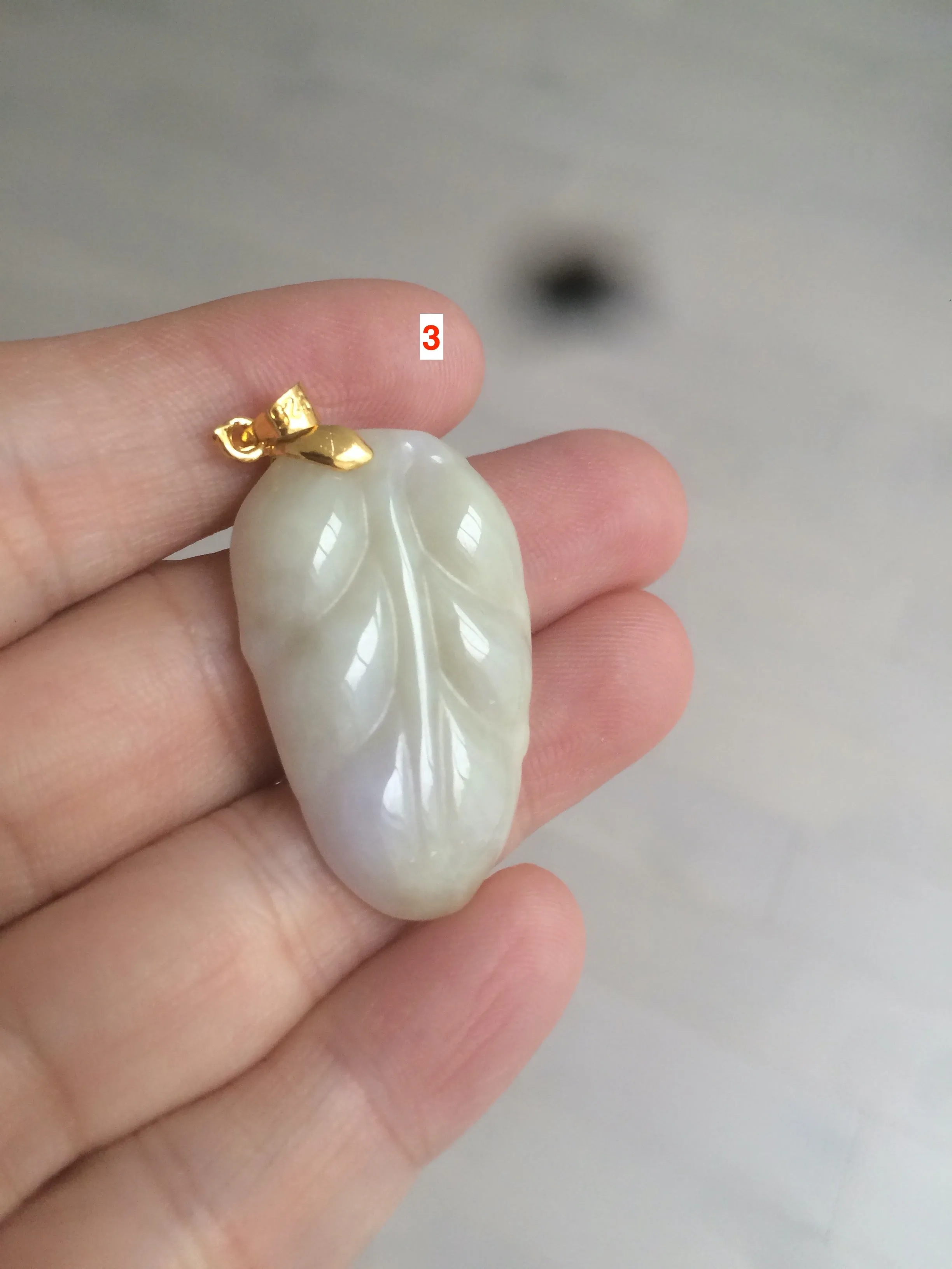 100% natural type A yellow/purple jadeite jade leaf pendant necklace group AQ58