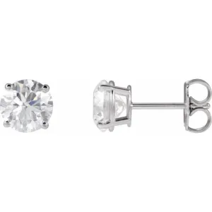 14K Rose 8 mm Natural Mozambique Garnet Stud Earrings
