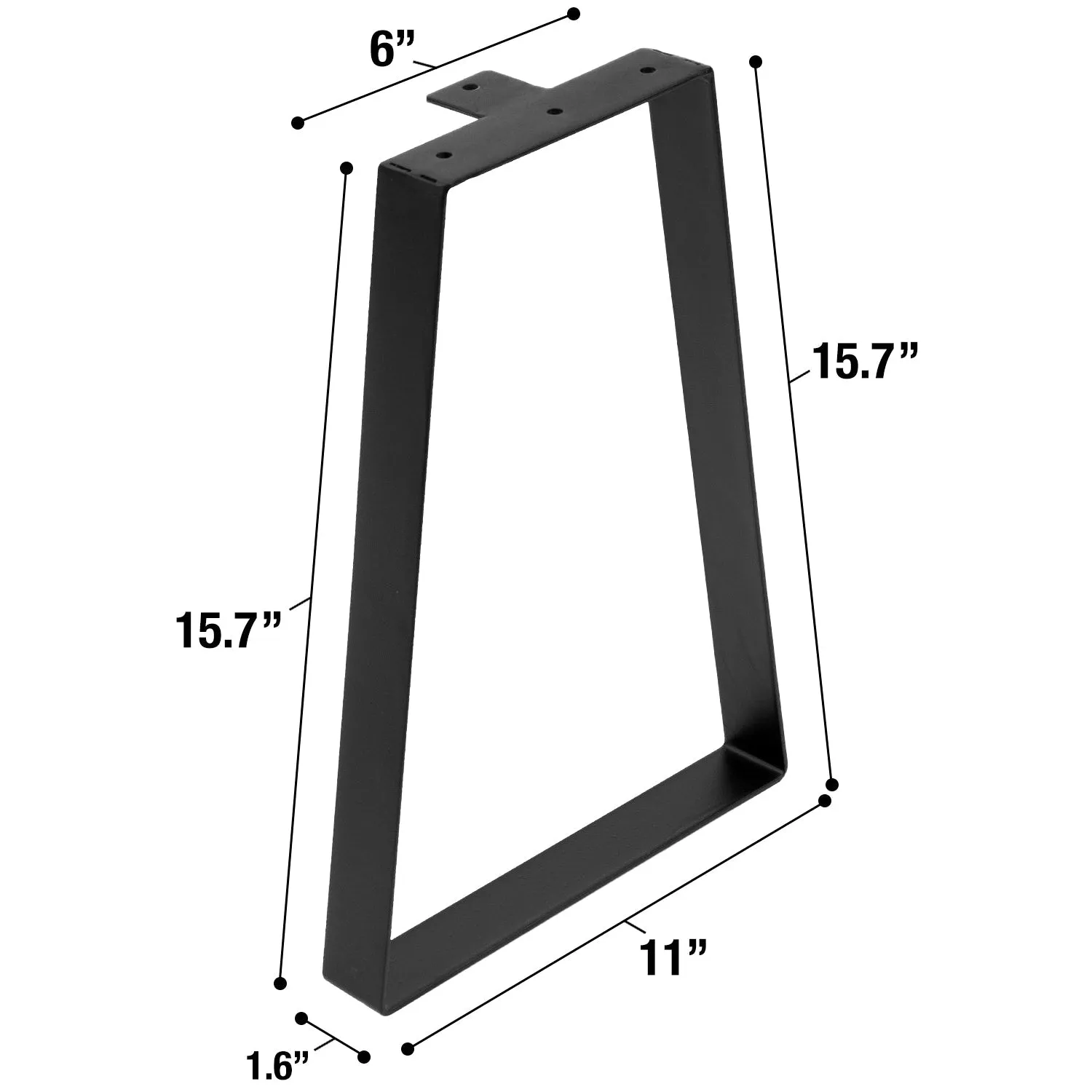 16" Trapezoid Legs for Furniture