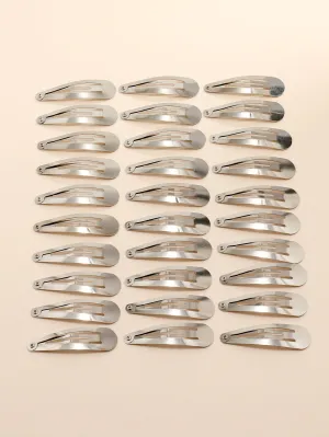 30pcs Minimalist Snap Clip for Women Barrette Styling Hair Accessories