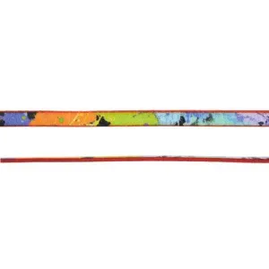 5mm Neon Splatter Ornate Printed Flat Leather by the Foot