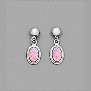 6x4 Pink Simulated Created Opal