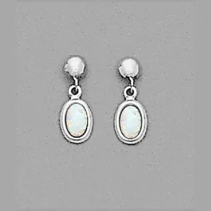 6x4 White Simulated Created Opal