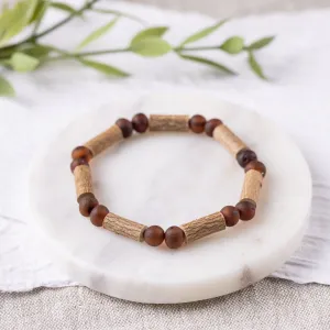 Adults | Raw Cherry Amber   Hazelwood Bracelet