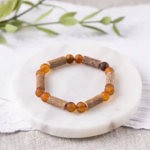 Adults | Raw Cognac Amber   Hazelwood Bracelet