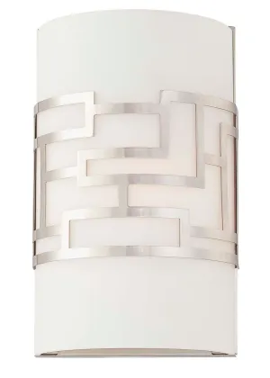 Alecia's Necklace 1-Light Wall Sconce in Brushed Nickel