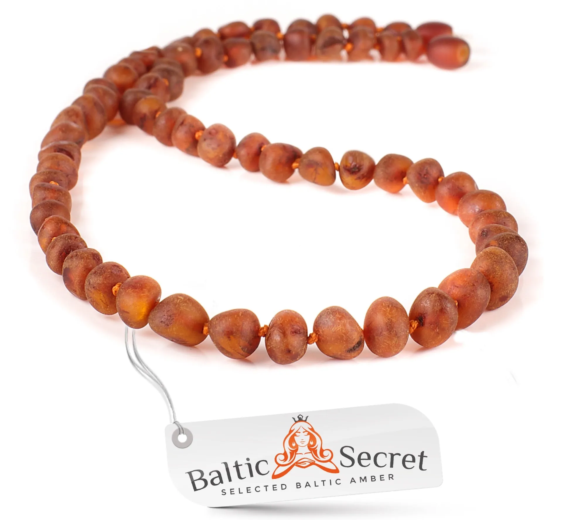 AMBER NECKLACE & BRACELET FOR HIM  - RAW COGNAC BEADS