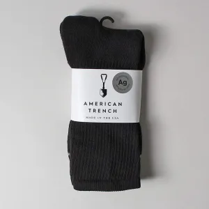 American Trench Silver Crew Socks