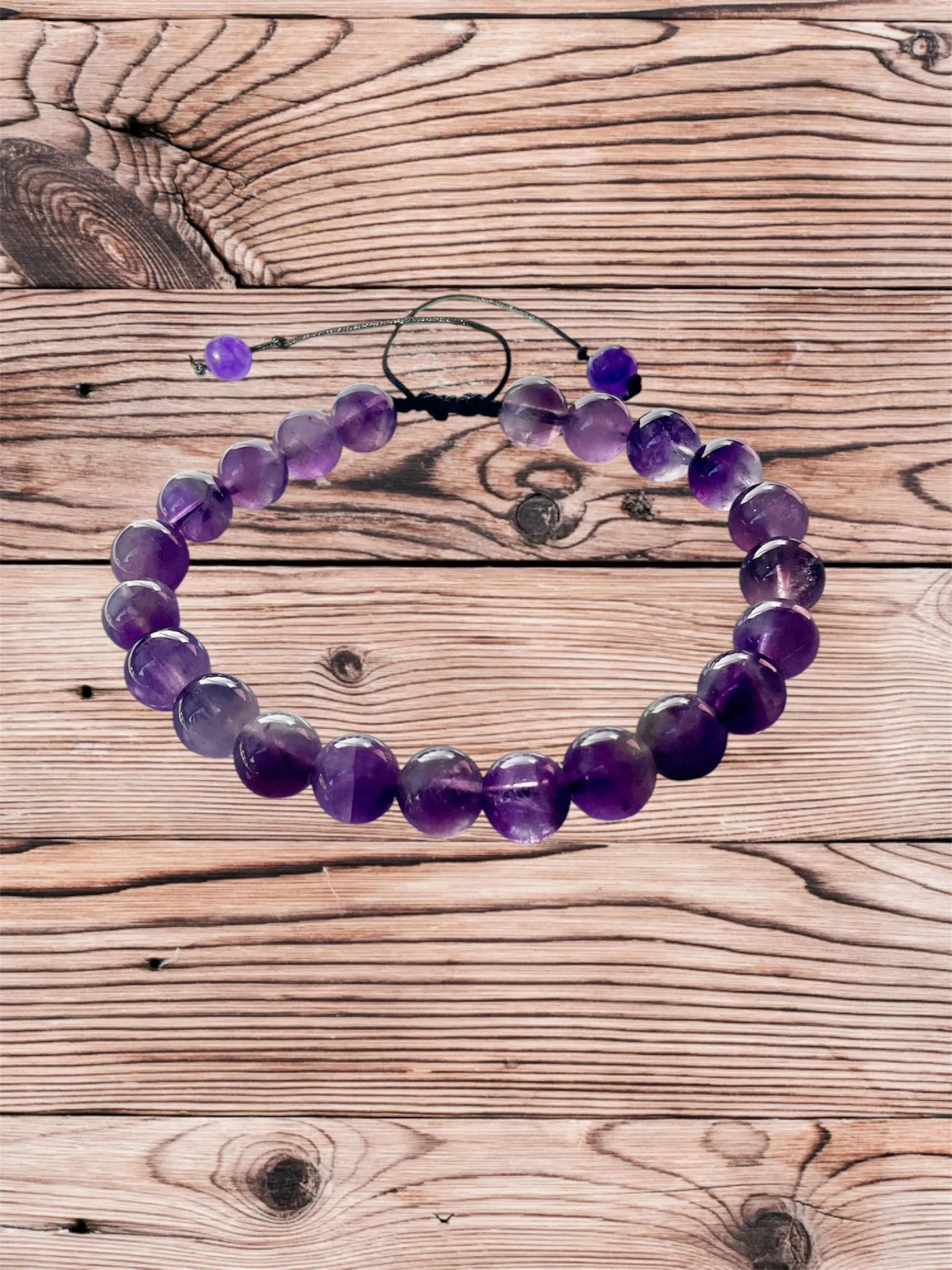 Amethyst Handmade Adjustable Bracelet