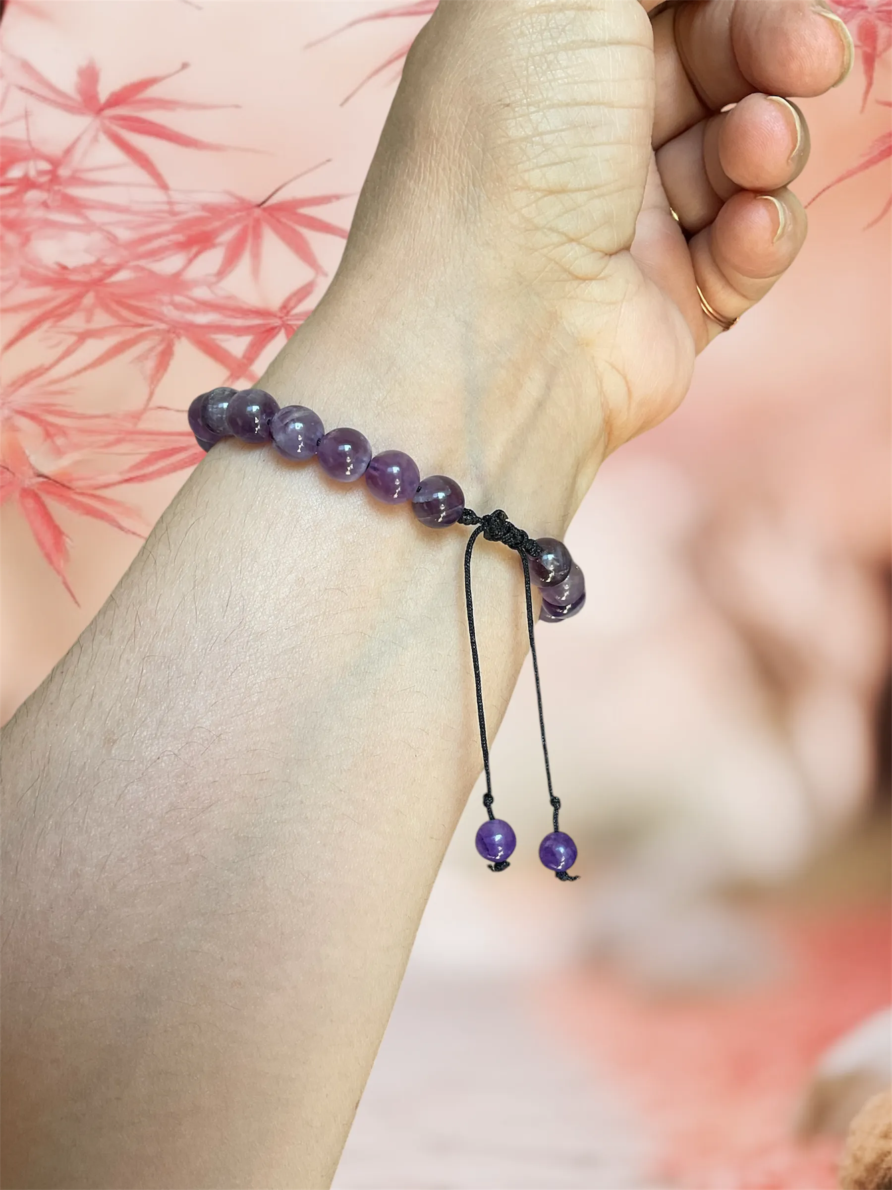 Amethyst Handmade Adjustable Bracelet
