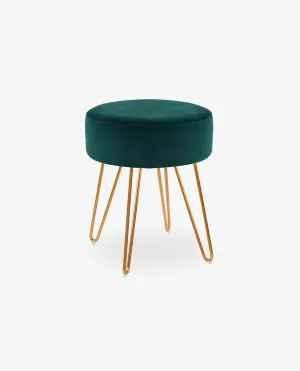 Atlanta Round Velvet Vanity Stool