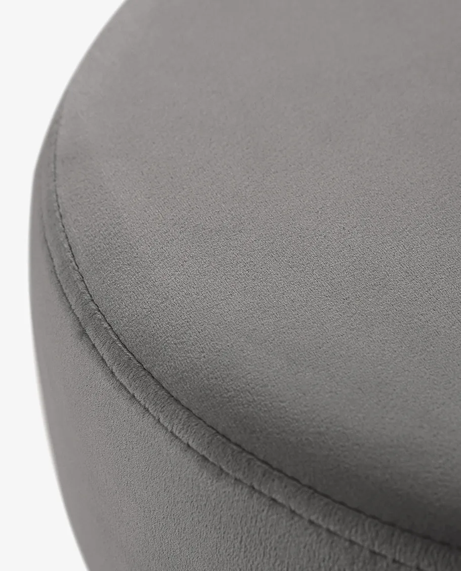 Atlanta Round Velvet Vanity Stool