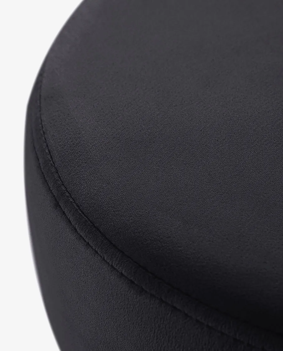 Atlanta Round Velvet Vanity Stool