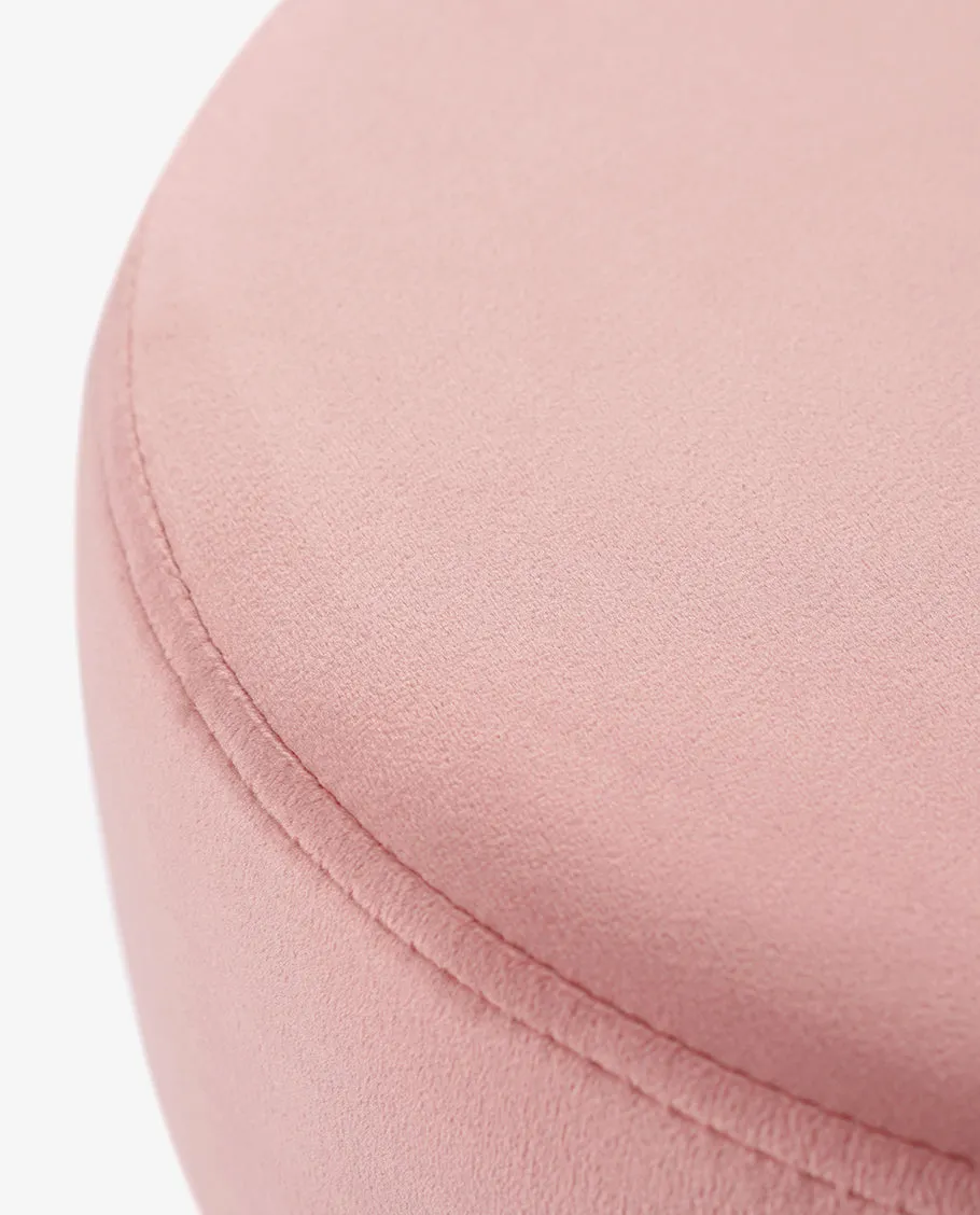 Atlanta Round Velvet Vanity Stool