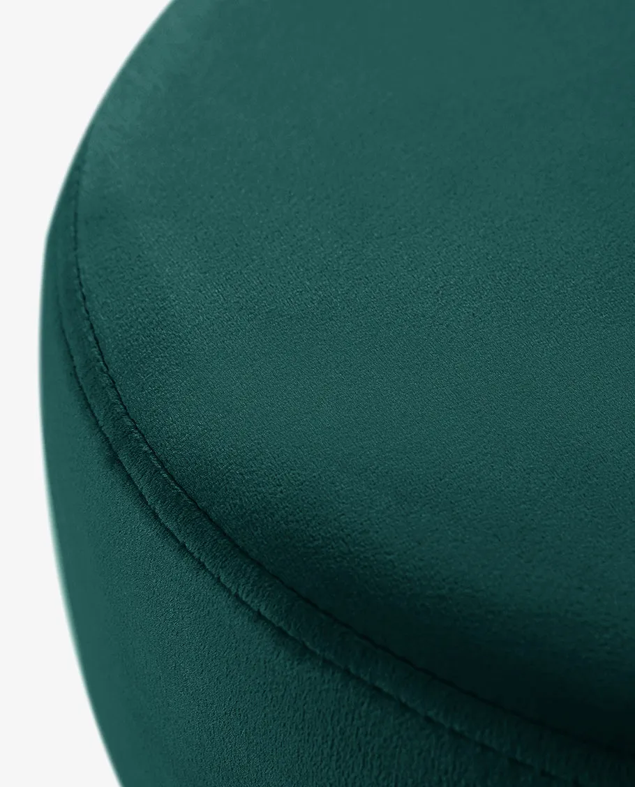 Atlanta Round Velvet Vanity Stool
