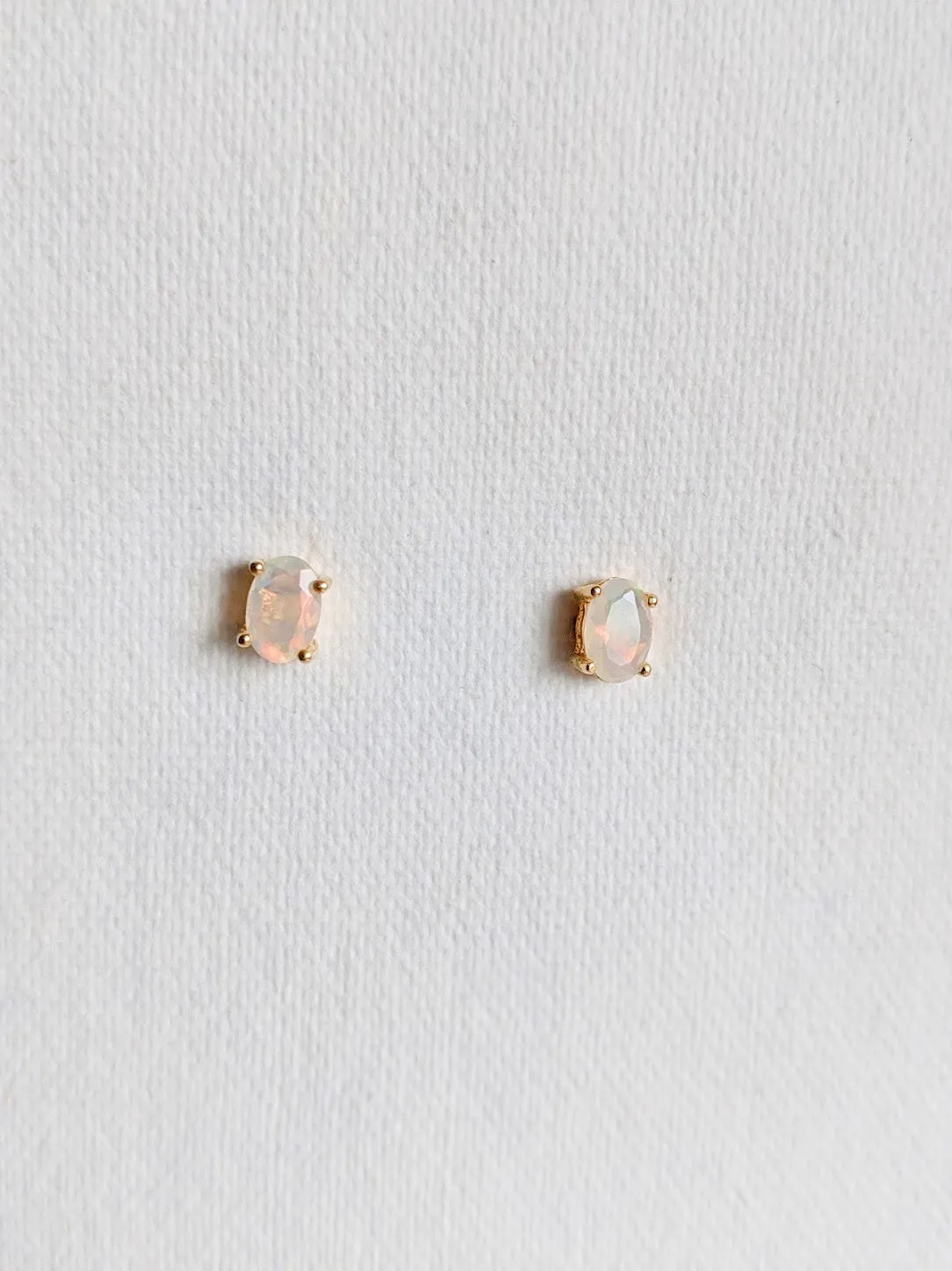 Ava Opal Studs | Little Gold