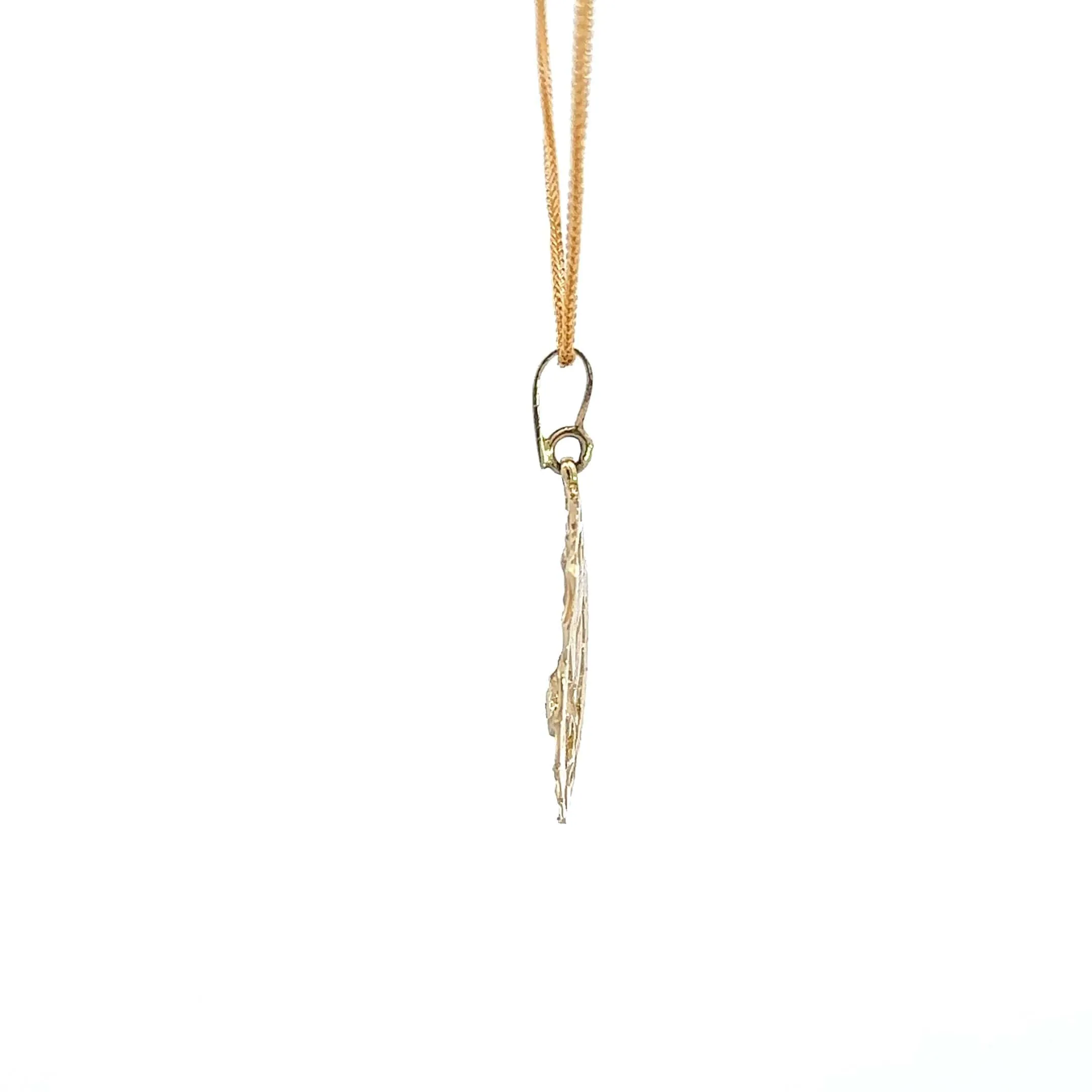 Baikalla 14k Yellow Gold Eagle in Wreath Pendant Necklace