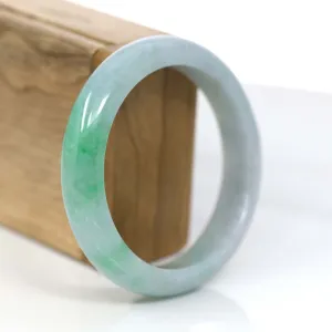 Baikalla™ "Classic Bangle" Genuine Jadeite Jade Apple Green Bangle Bracelet (57.94 mm) #932