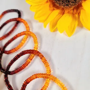 Baltic Amber Waterfall Rondell Bracelet for Joy and Optimism