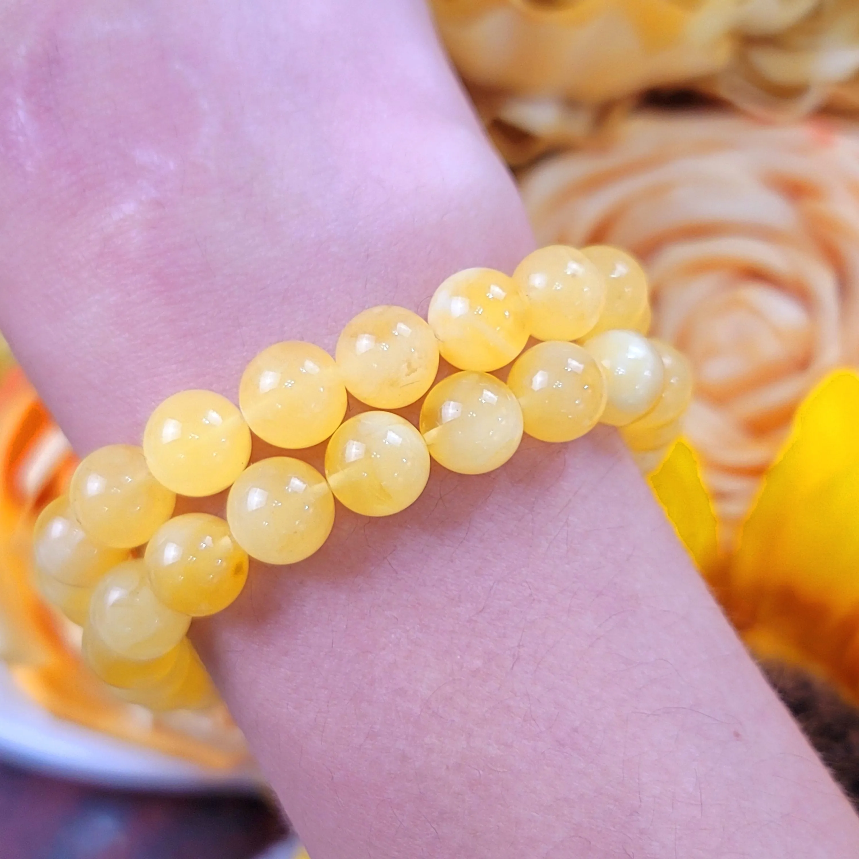 Baltic Butterscotch Amber Bracelet for Joy and Optimism