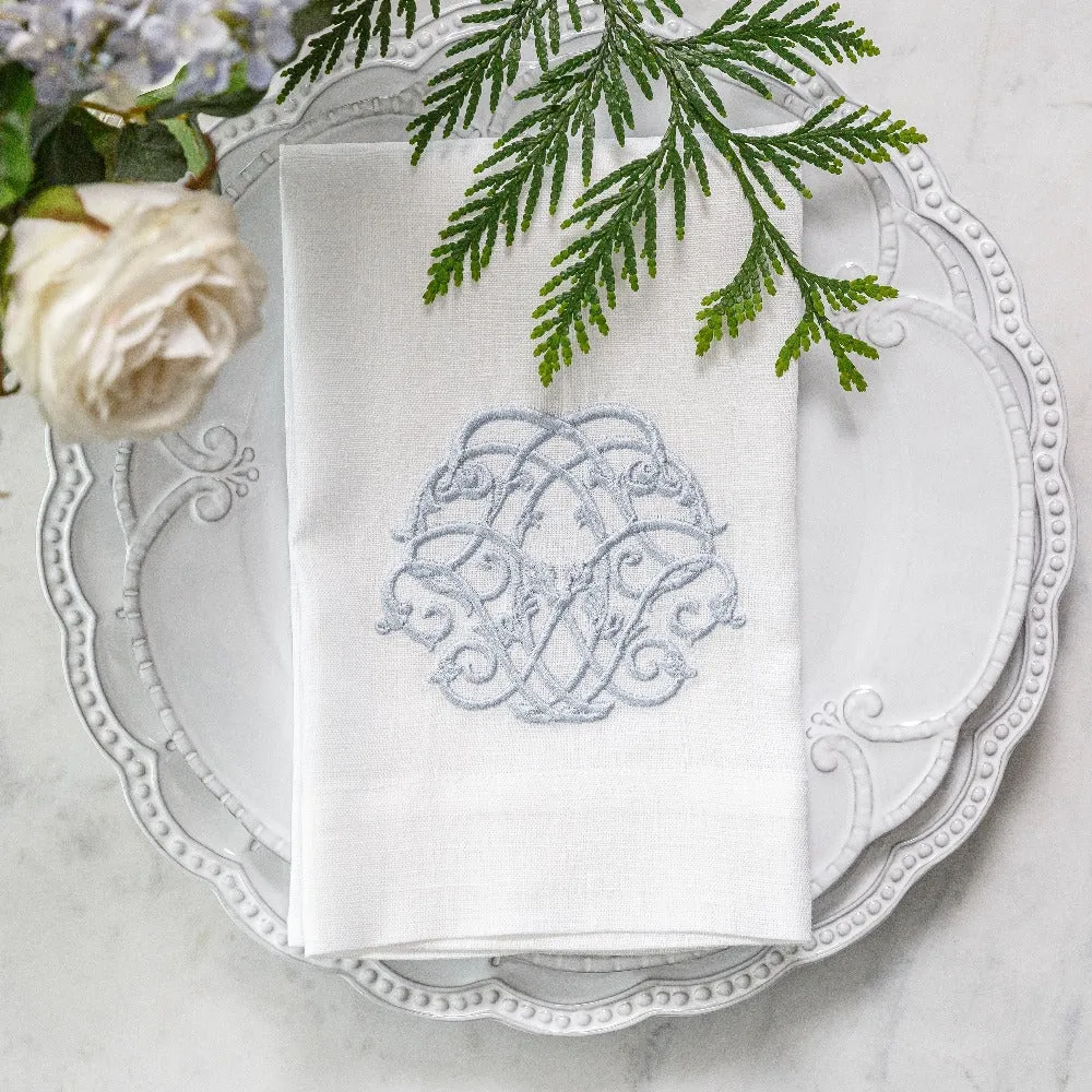 Baroque Linen Tri-Fold Napkin