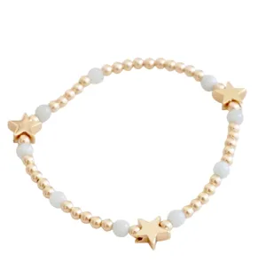 Beaded Stars or Hearts Bracelet Fresh Water Pearls