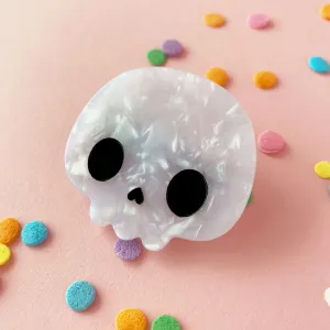 BECKY HELMS SKULL HAIR CLIP