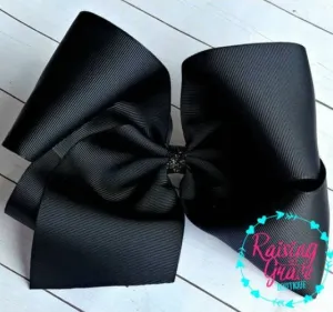 Black Hair Bow