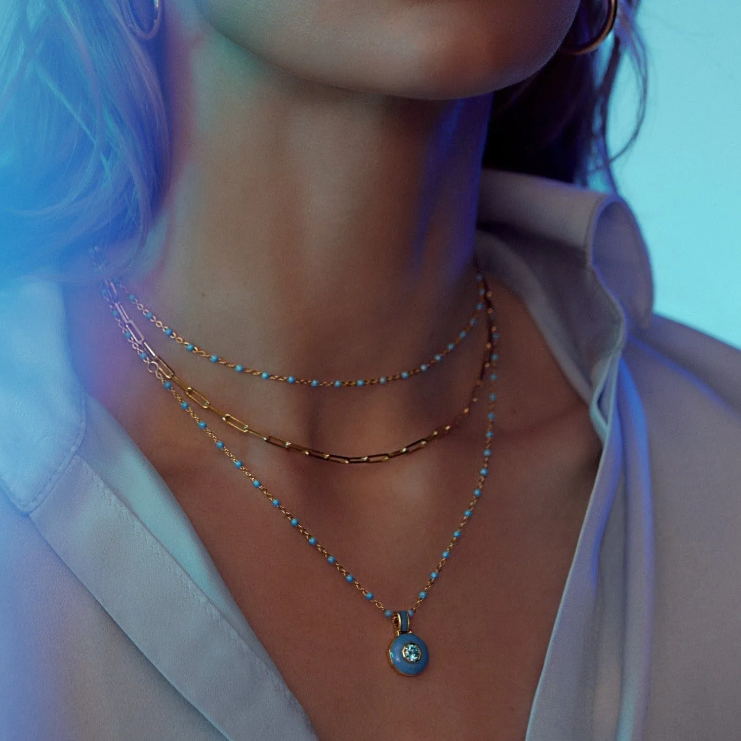 Blue Aura Amulet