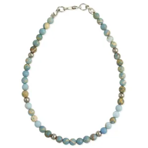 Blue Jasper Bead Anklet