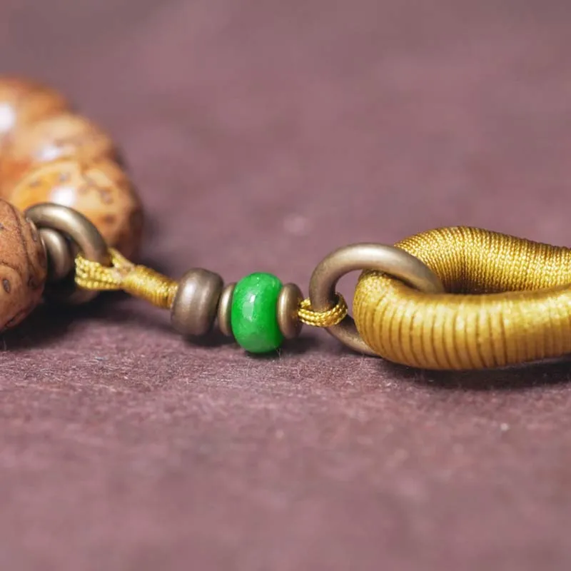 Buddha Stones 108 Mala Beads Bodhi Seed Wisdom Peace Tassel Bracelet