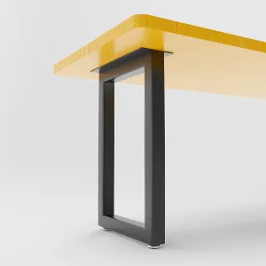 Cartvilla Metal Table Legs 28 Inch,Table Legs Replacement Heavy Duty Square Tube Desk Legs Furniture Legs for Coffee Table, Dining Table (only Legs) (Square-Shape)