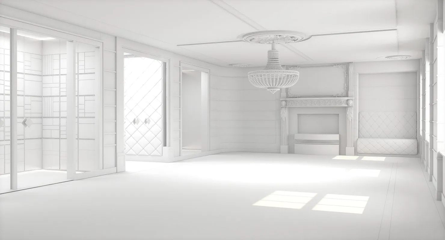 Classic Luxury Interior 3D Model