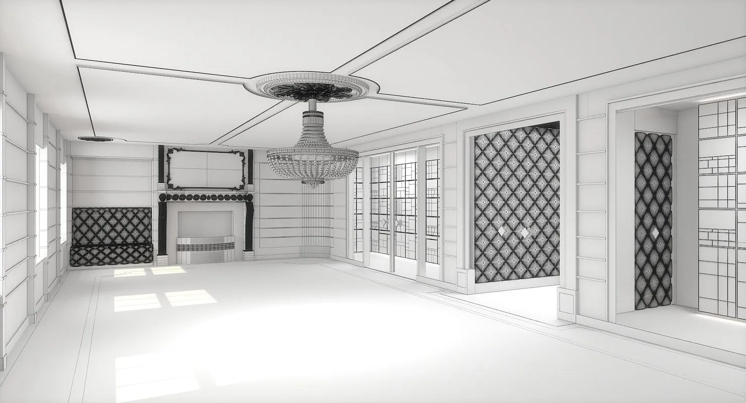 Classic Luxury Interior 3D Model