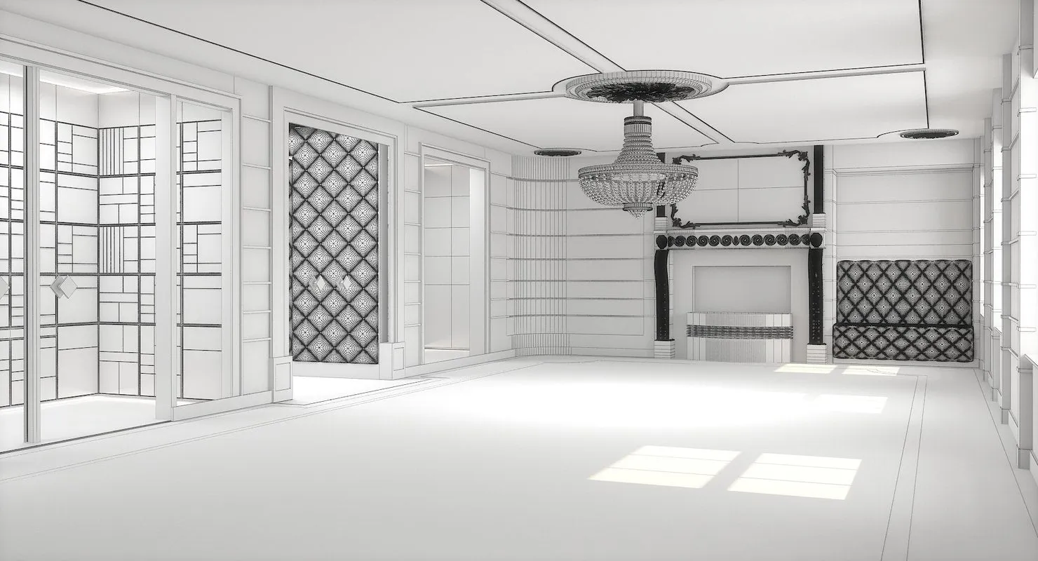 Classic Luxury Interior 3D Model