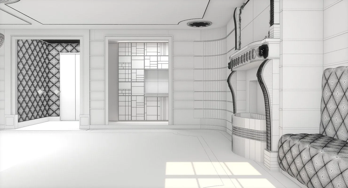Classic Luxury Interior 3D Model