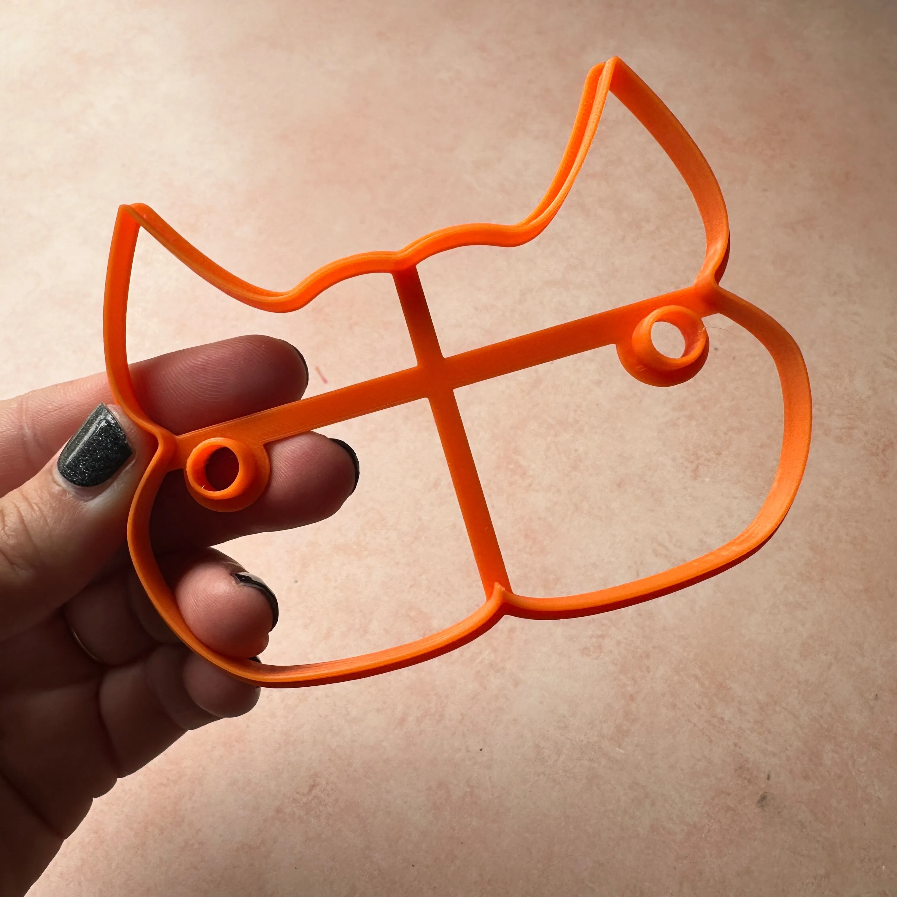 Clay Hair Slide bun cover Cutter Cat Face | polymer clay barrette
