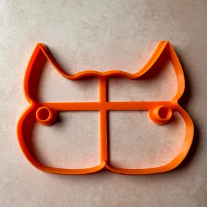 Clay Hair Slide bun cover Cutter Cat Face | polymer clay barrette