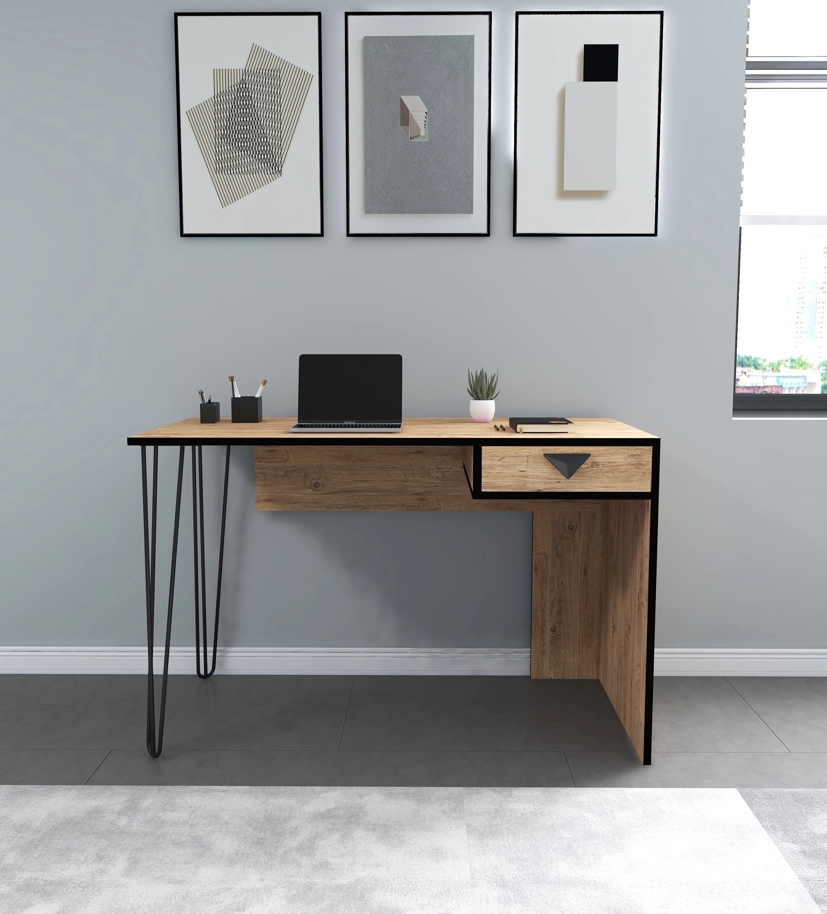 Computer Desk with Drawer Emily