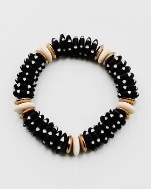 Copy of Polka-Dot Rondelle Stretch Bracelet