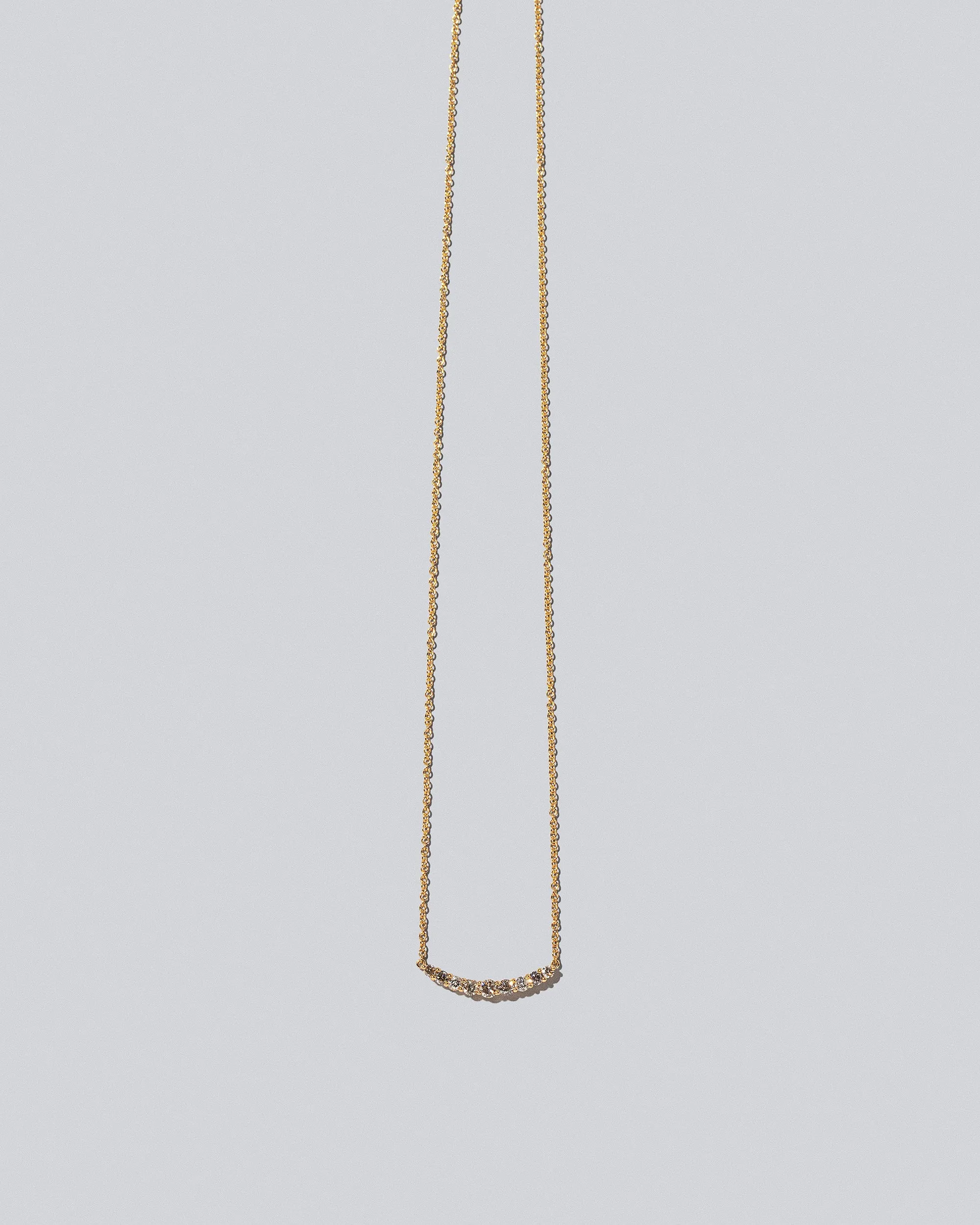 Crescent Necklace - Champagne Diamond