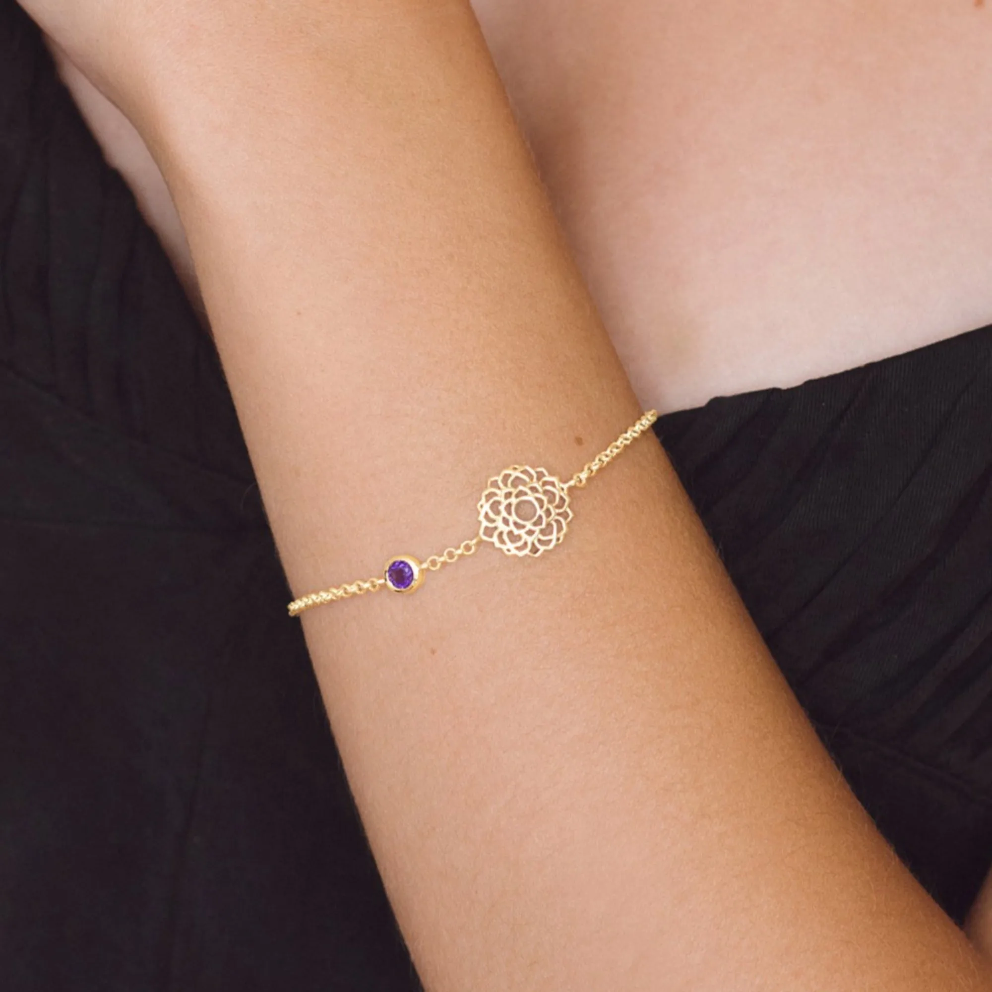 Crown Chakra Bracelet - Gold