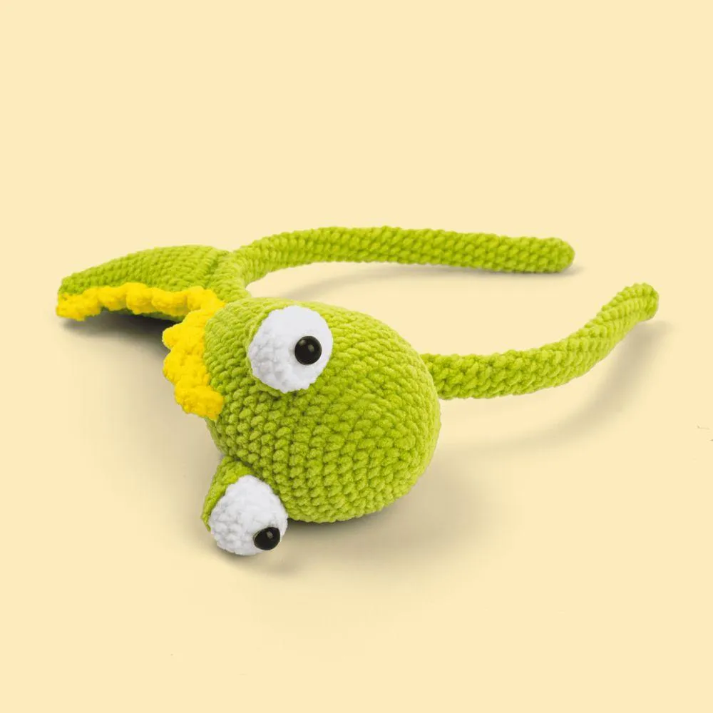 Cute Dinosaur Headband Crochet Kit