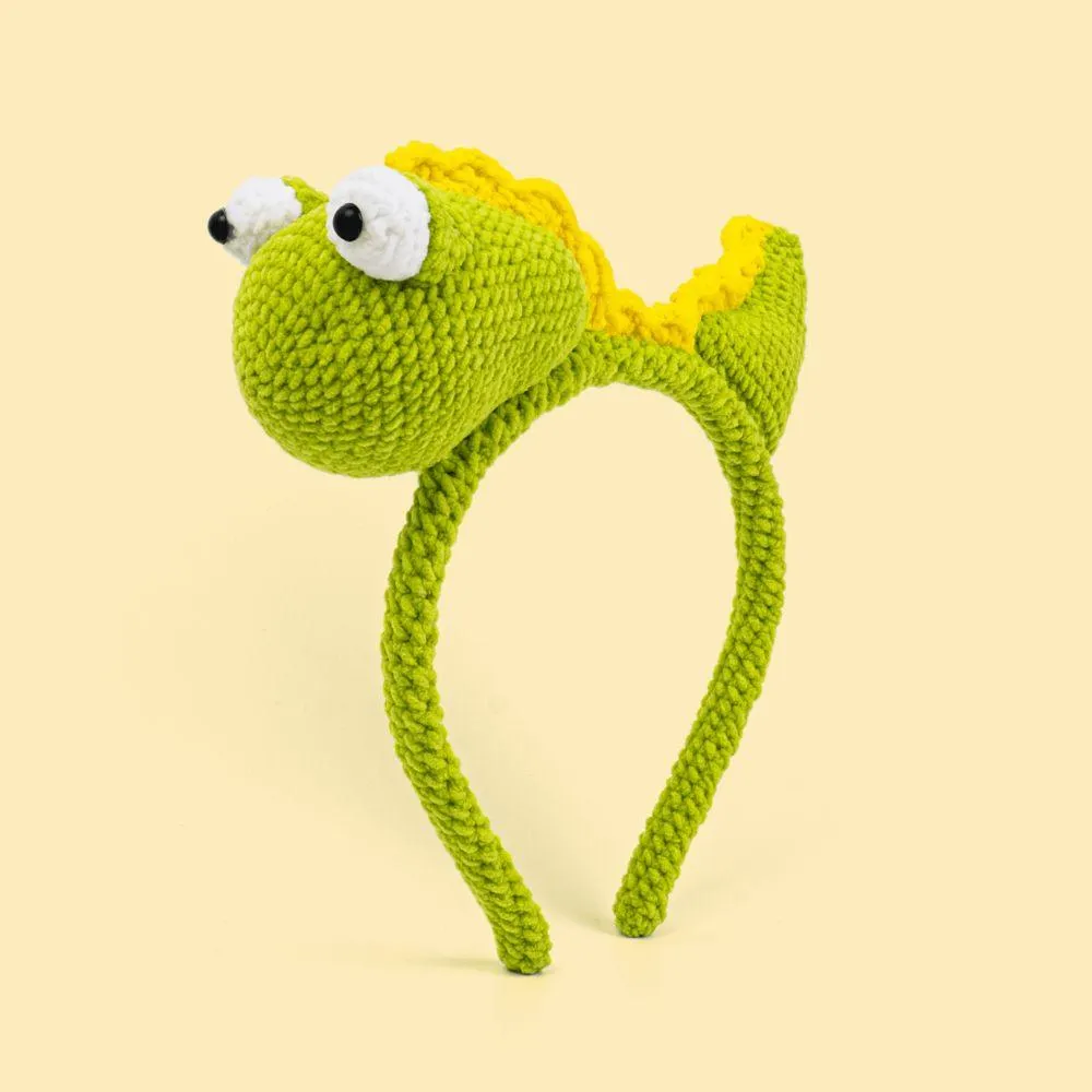 Cute Dinosaur Headband Crochet Kit