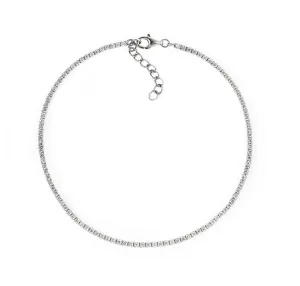 Dainty Crystal Line Anklet