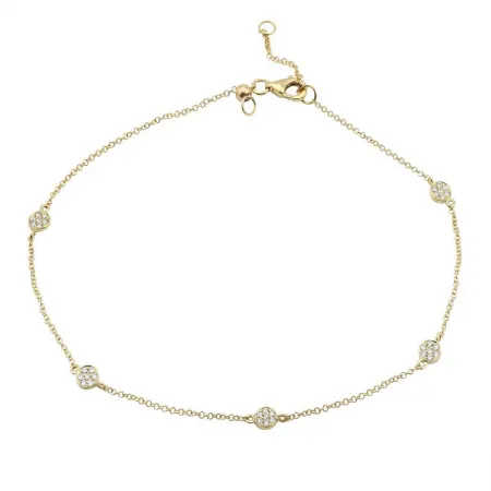 Dots Diamond Anklet