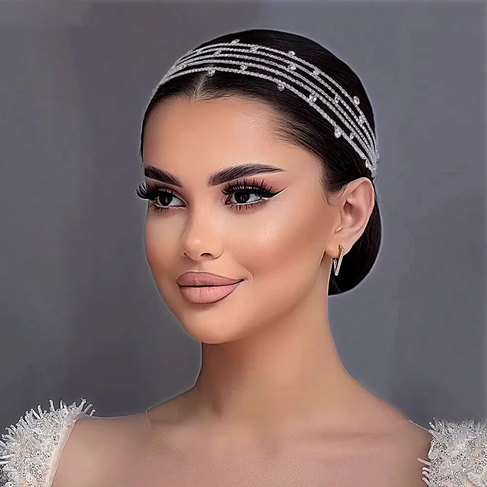 Elegant Rhinestone Bridal Headband: Perfect Wedding Hair Accessory