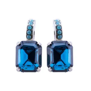 Embellished Emerald Leverback Earrings in "Fairytale" *Custom*