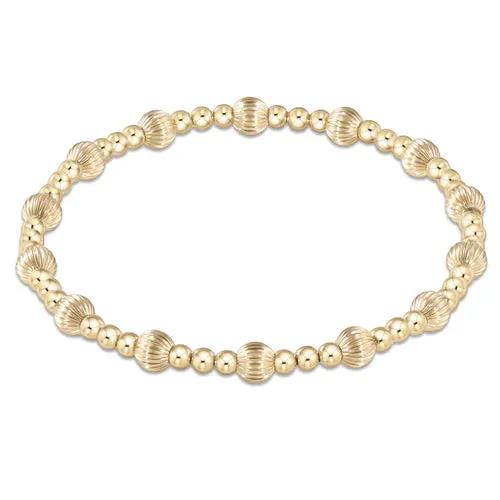 Enewton dignity sincerity pattern 5mm bead bracelet - gold