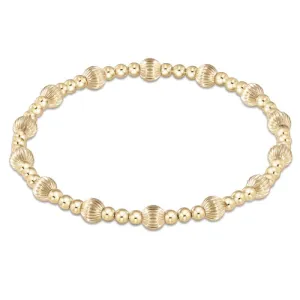 Enewton dignity sincerity pattern 5mm bead bracelet - gold